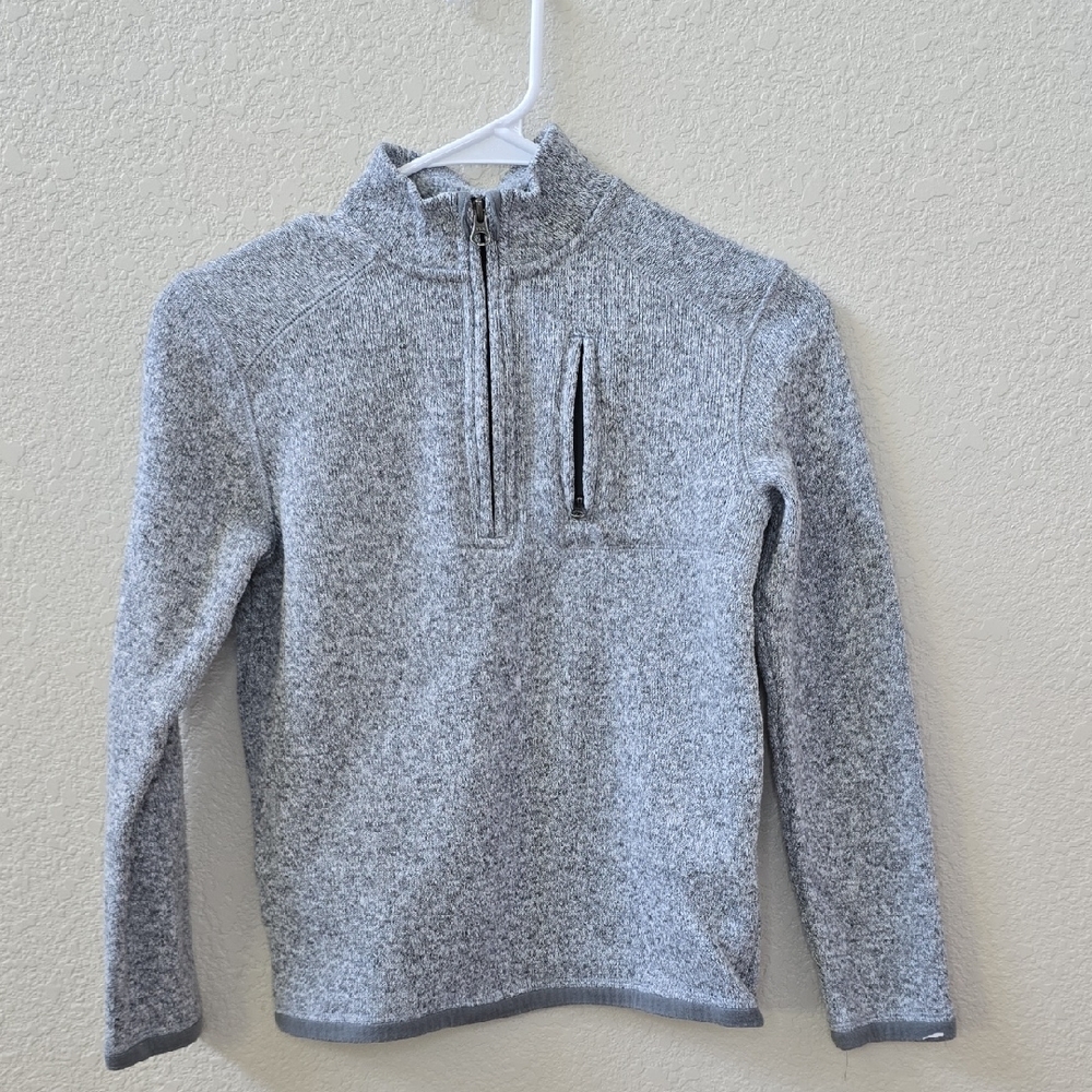 Zella Gray Zip Up Sweater for Effortless Style